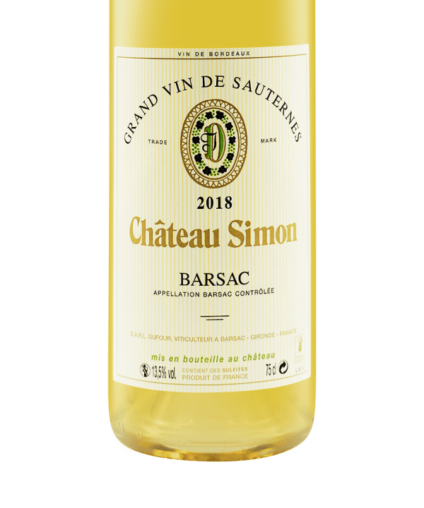 750ml white chateau simon barsac grand vin de sauternes 2018 13 5 3