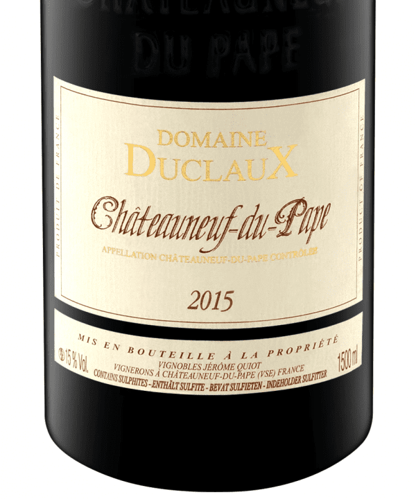 1500ml red chateauneuf du pape domaine duclaux 2015 3 1