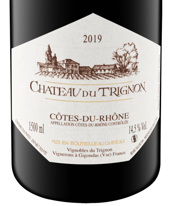 1500ml red cotes du rhone chateau du trignon 2019 2