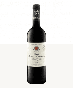 750ml red cotes de bourg chateau haut mangaud 2018 vignobel bourceau 2