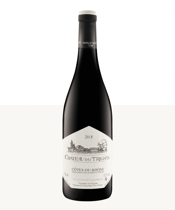 750ml red cotes du rhone chateau du trignon 2018 2