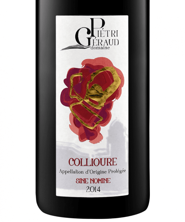 750ml red domaine pietri geraud collioure sine nomine 2014 3