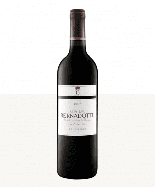 750ml red haut medoc chateau bernadotte 2008 2