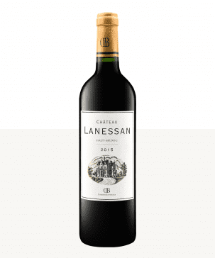 750ml red haut medoc chateau lanessan 2015 2
