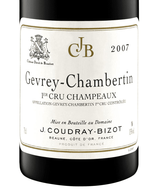 750ml red jcoudray bizot chateau de beaufort gevrey chambertin 1er cru champeaux 2007 3