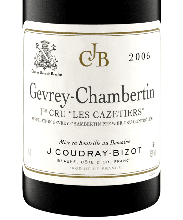 750ml red jcoudray bizot chateau de beaufort gevrey chambertin 1er cru les cazetiers 2006 3