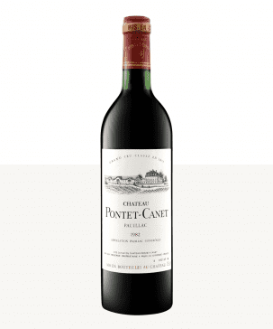 750ml red pauillac chateau pontet canet 1982 2