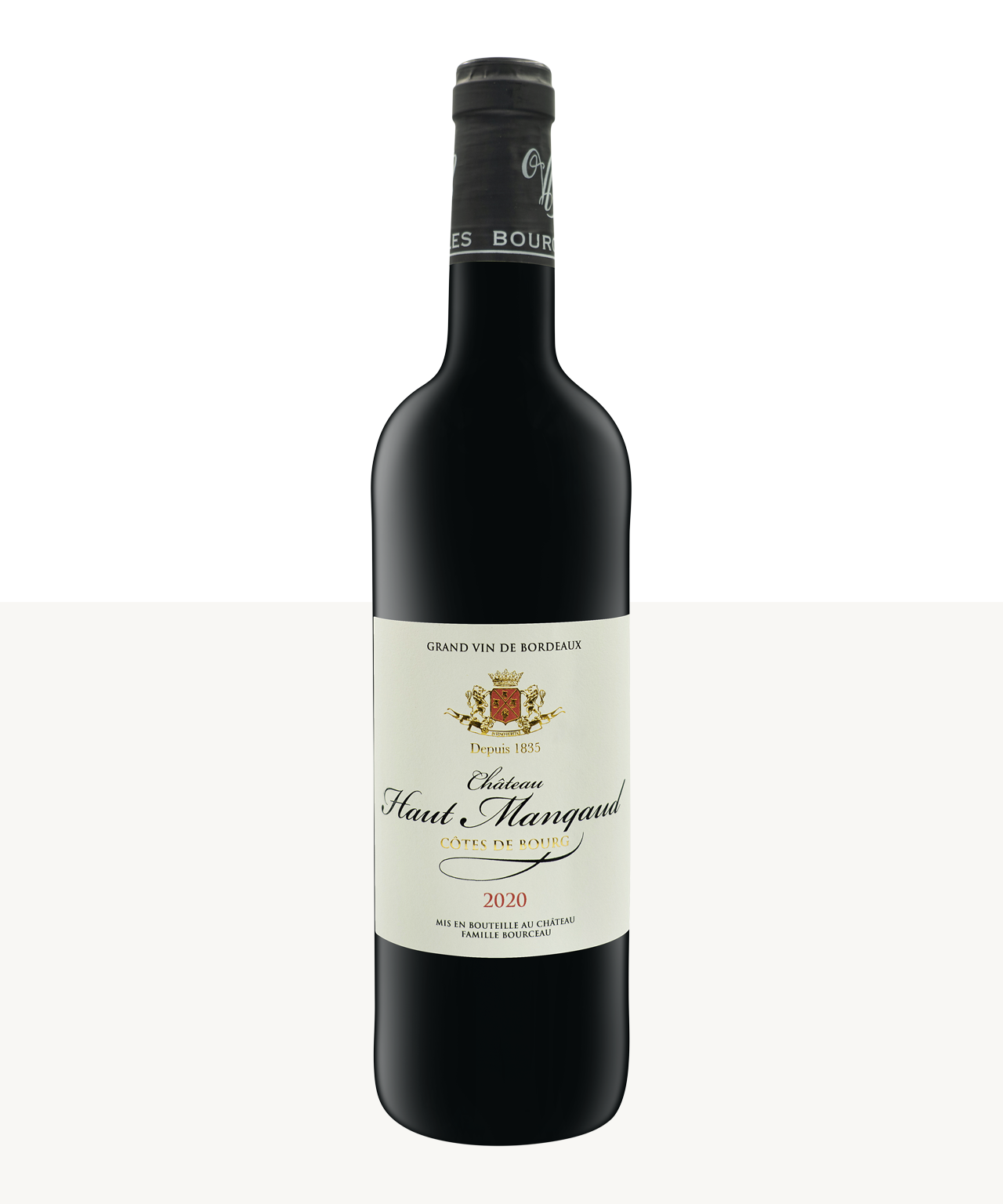 750ml RED Cotes de Bourg Chateau Haut Mangaud Wilfried Bourceau 2020 2
